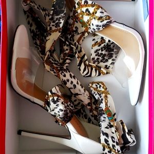 Snow Leopard Dress Heels